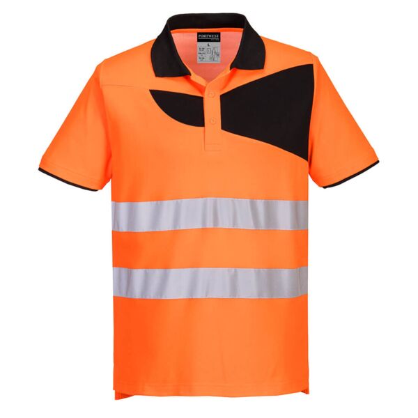 PW212 - PW2 Hi-Vis Cotton Comfort Polo Shirt S/S  Thumbnail